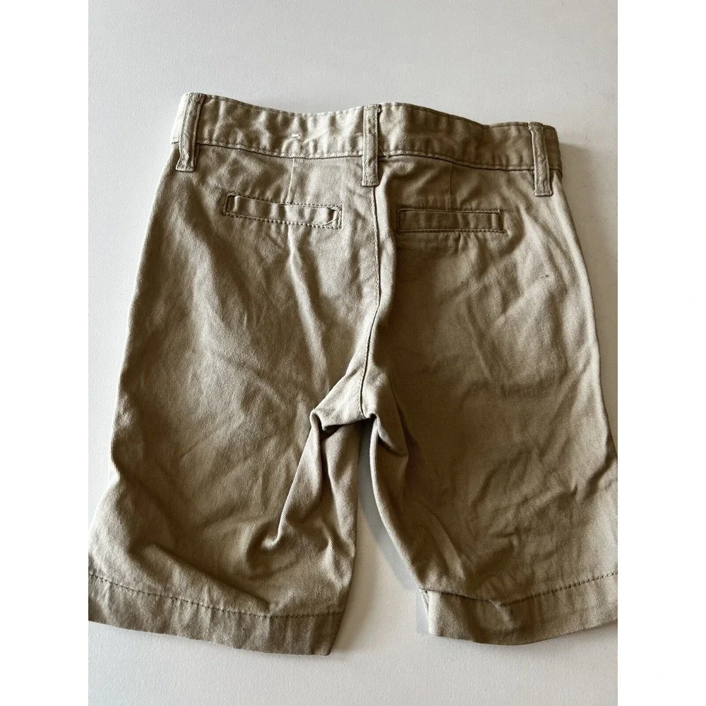 OLD‎ NAVY Girls Kids Size 5 Shorts Khakis Chinos Tan Bermuda Adjustable Waist